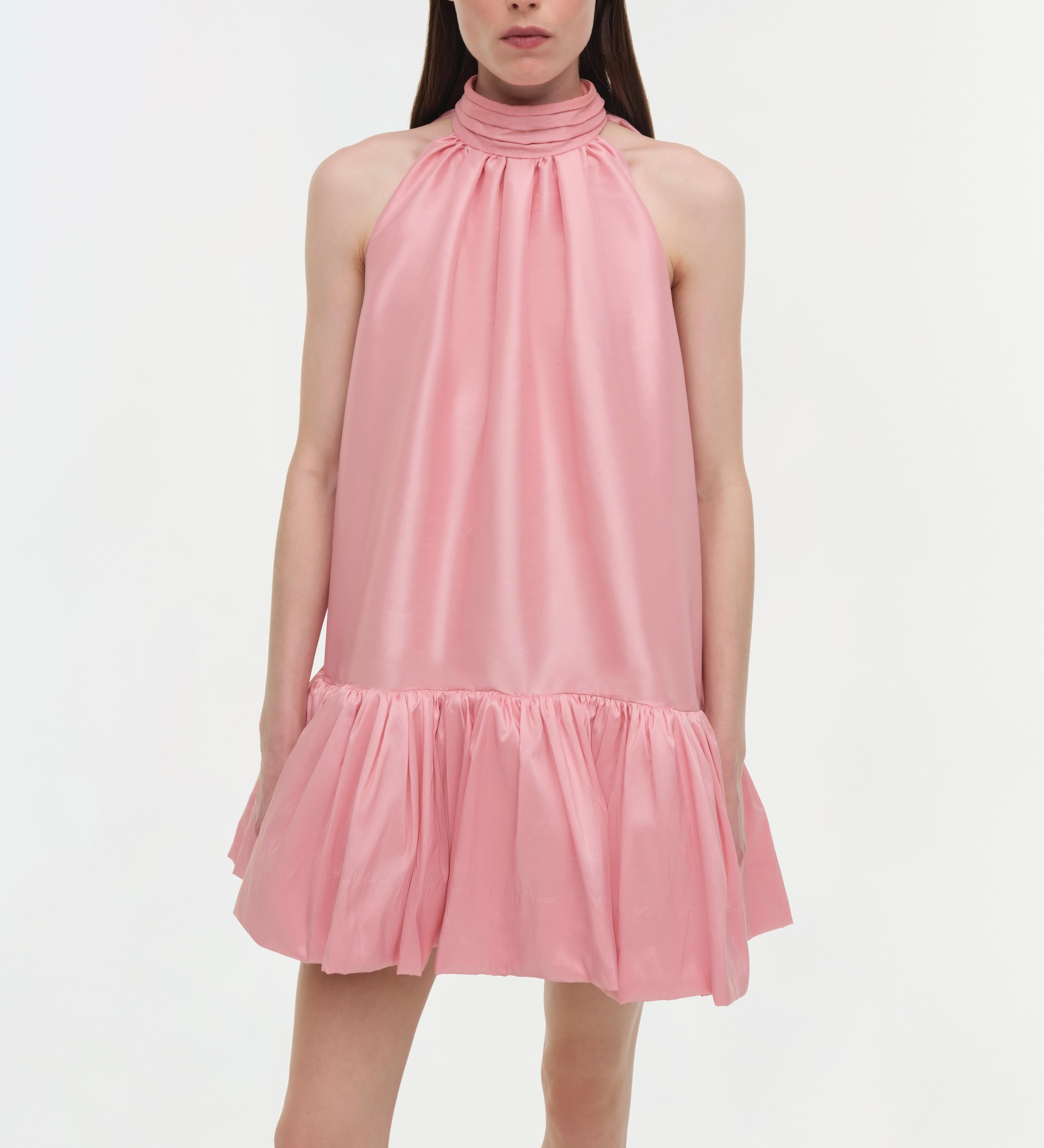 Simkhai - Hope Taffeta Bow Tie Mini Dress