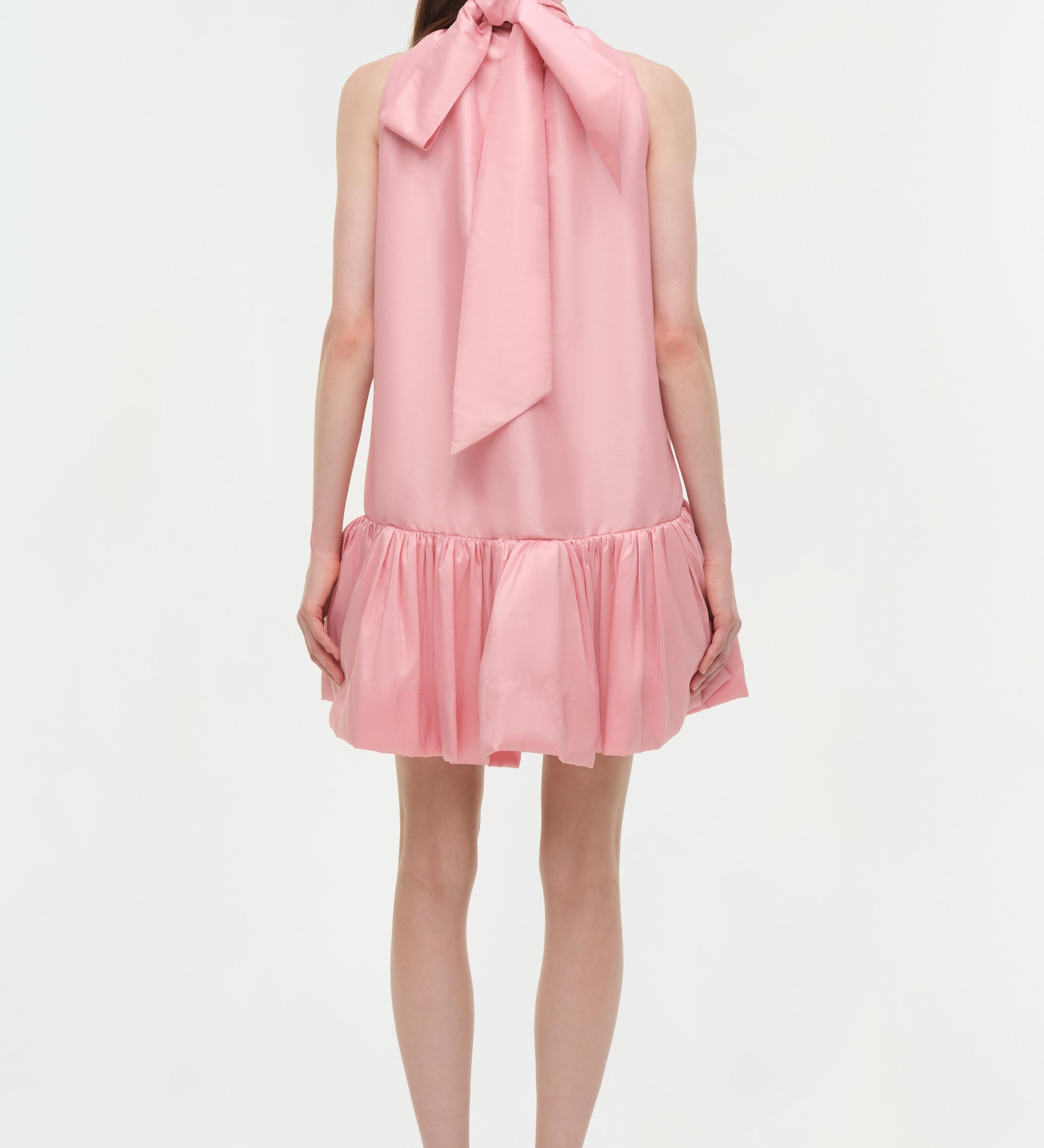 Simkhai - Hope Taffeta Bow Tie Mini Dress