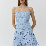 Simkhai - Miri Embroidered Cotton Bustier Mini Dress