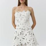 Simkhai - Miri Embroidered Cotton Bustier Mini Dress