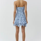 Simkhai - Miri Embroidered Cotton Bustier Mini Dress