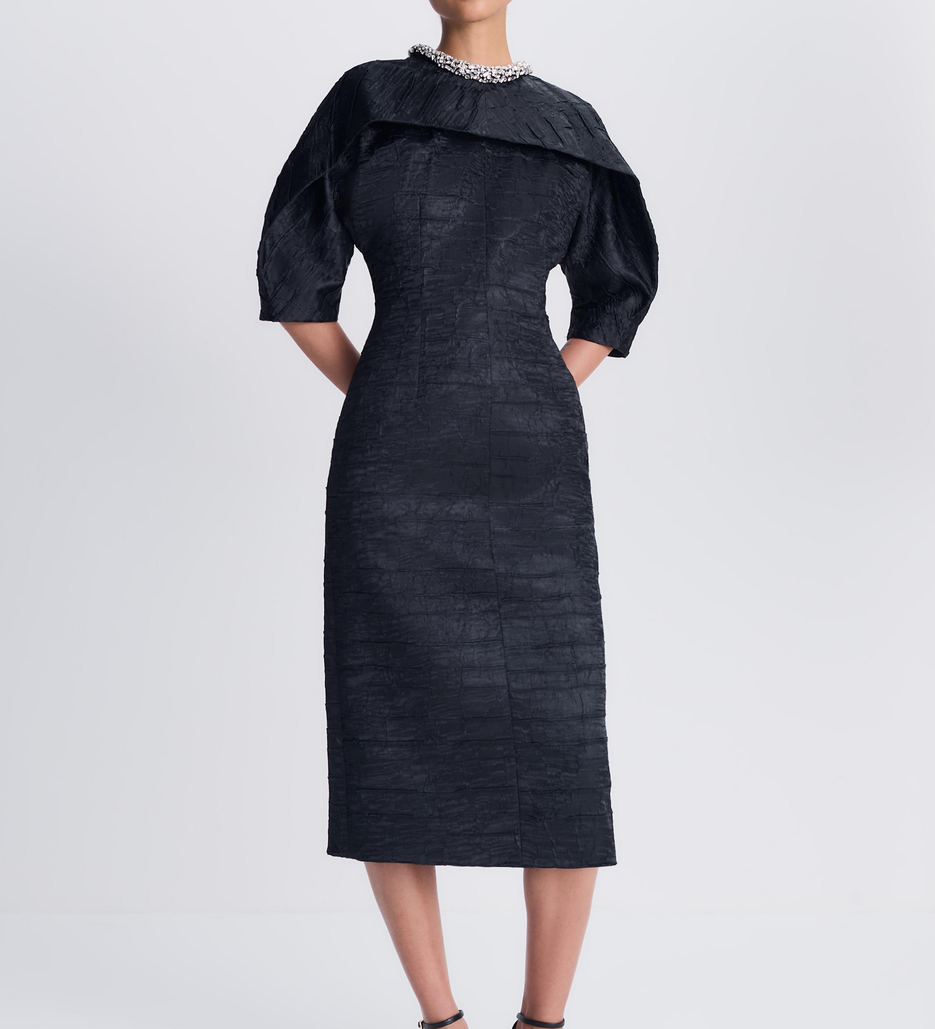 Simkhai - Ashleigh Embellished Satin Midi Dress