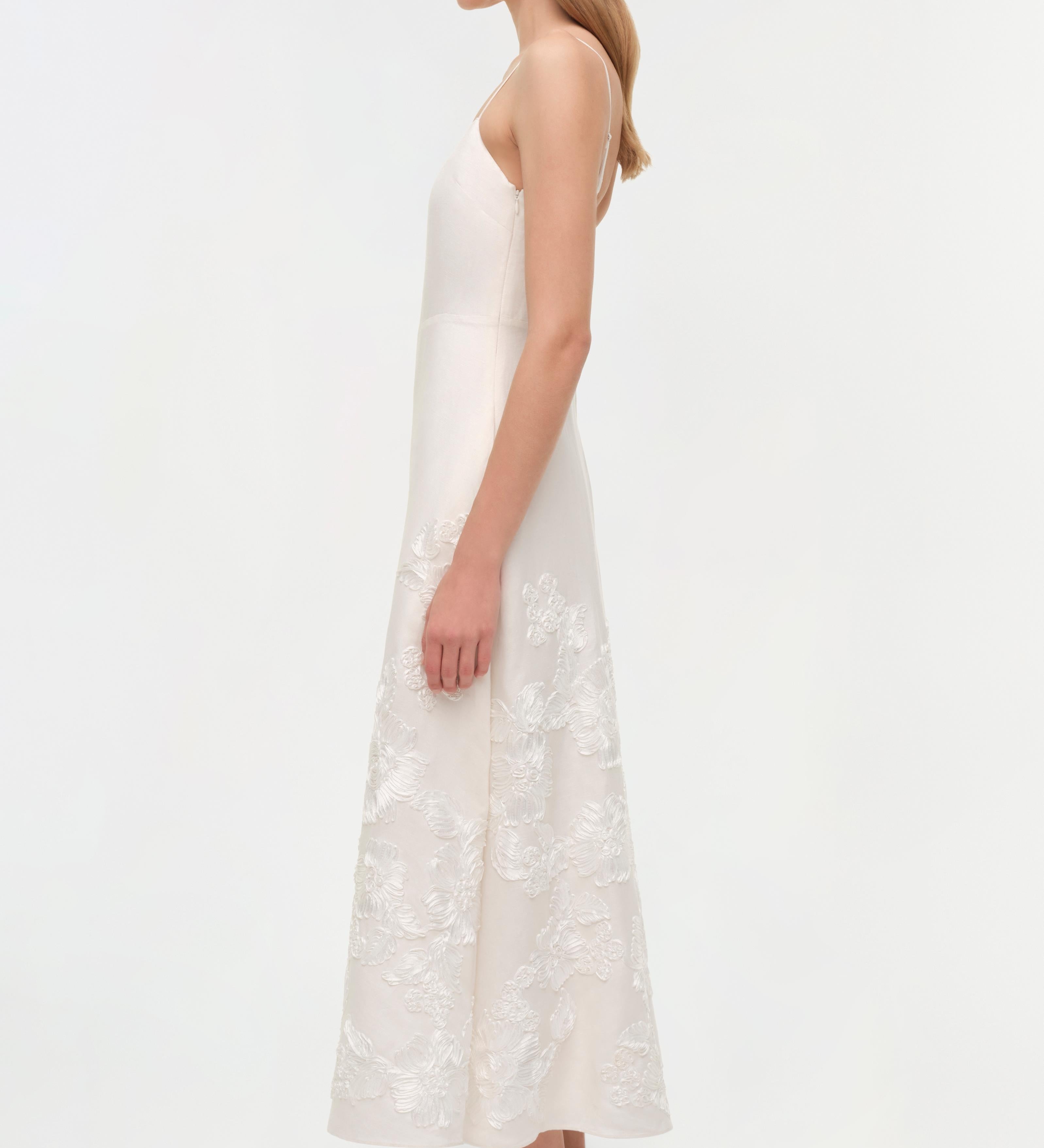 Simkhai - Annabella Soutache Linen Midi Dress