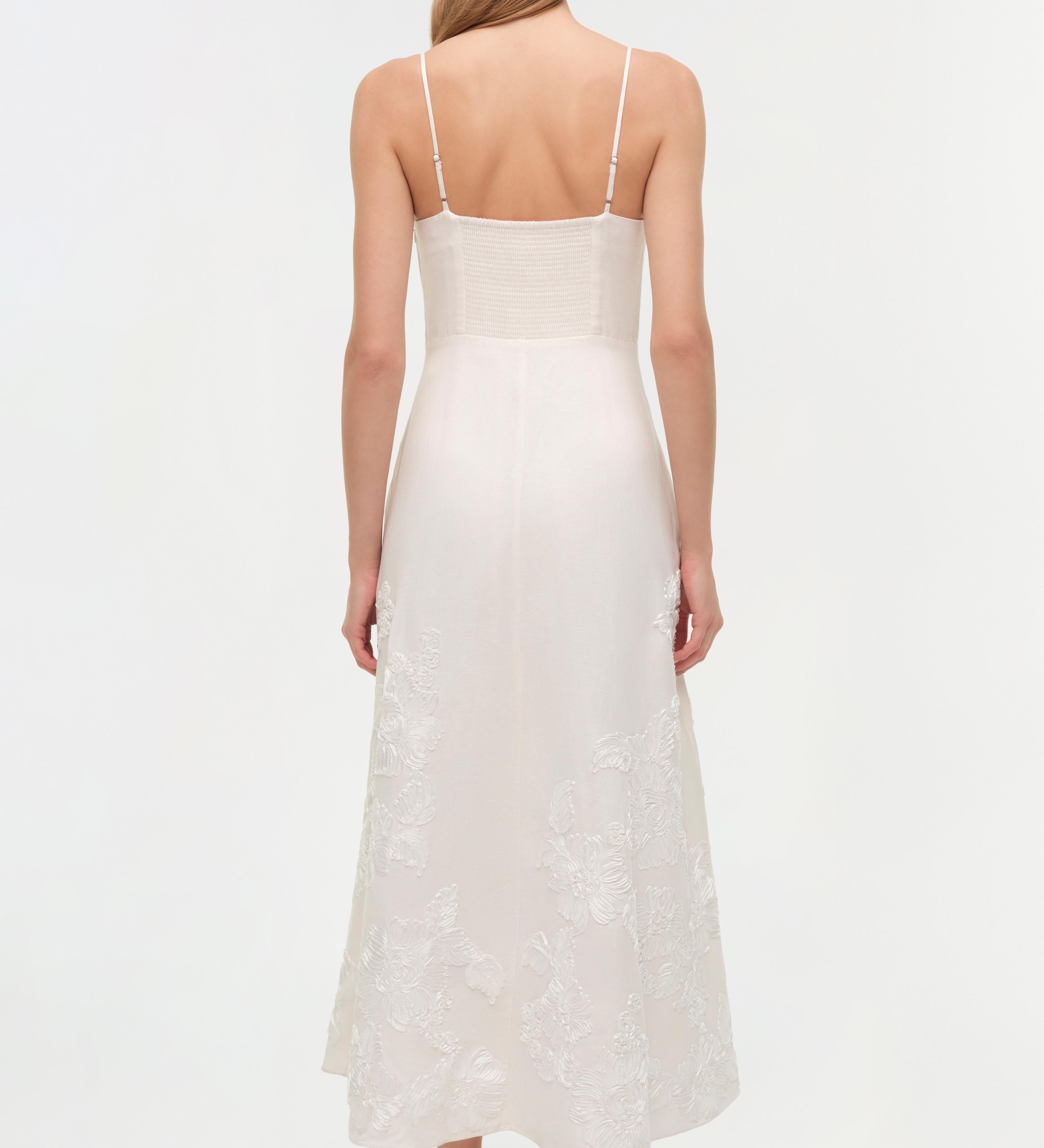 Simkhai - Annabella Soutache Linen Midi Dress