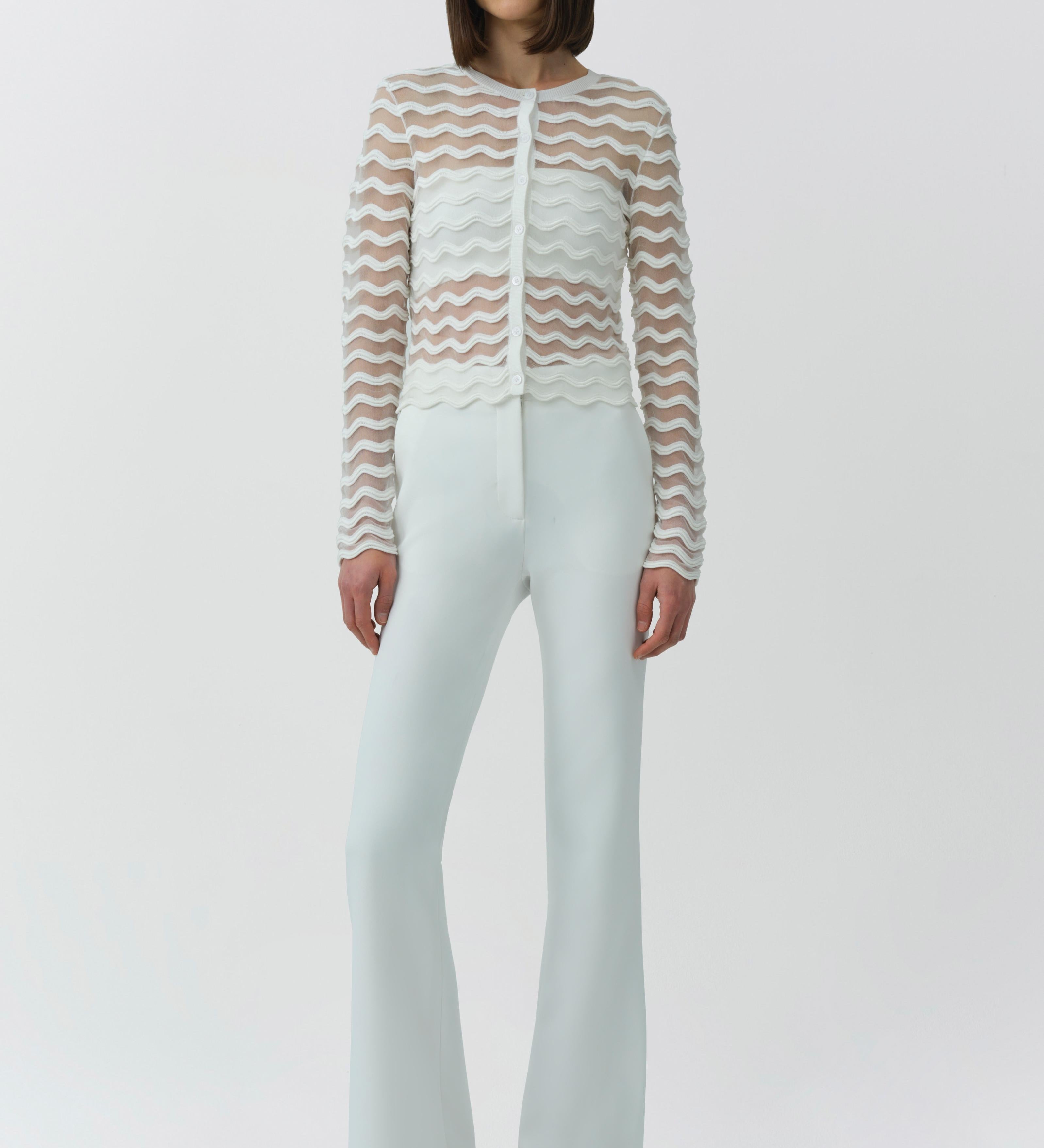 Simkhai - Maxime Wavy Knit Cardigan