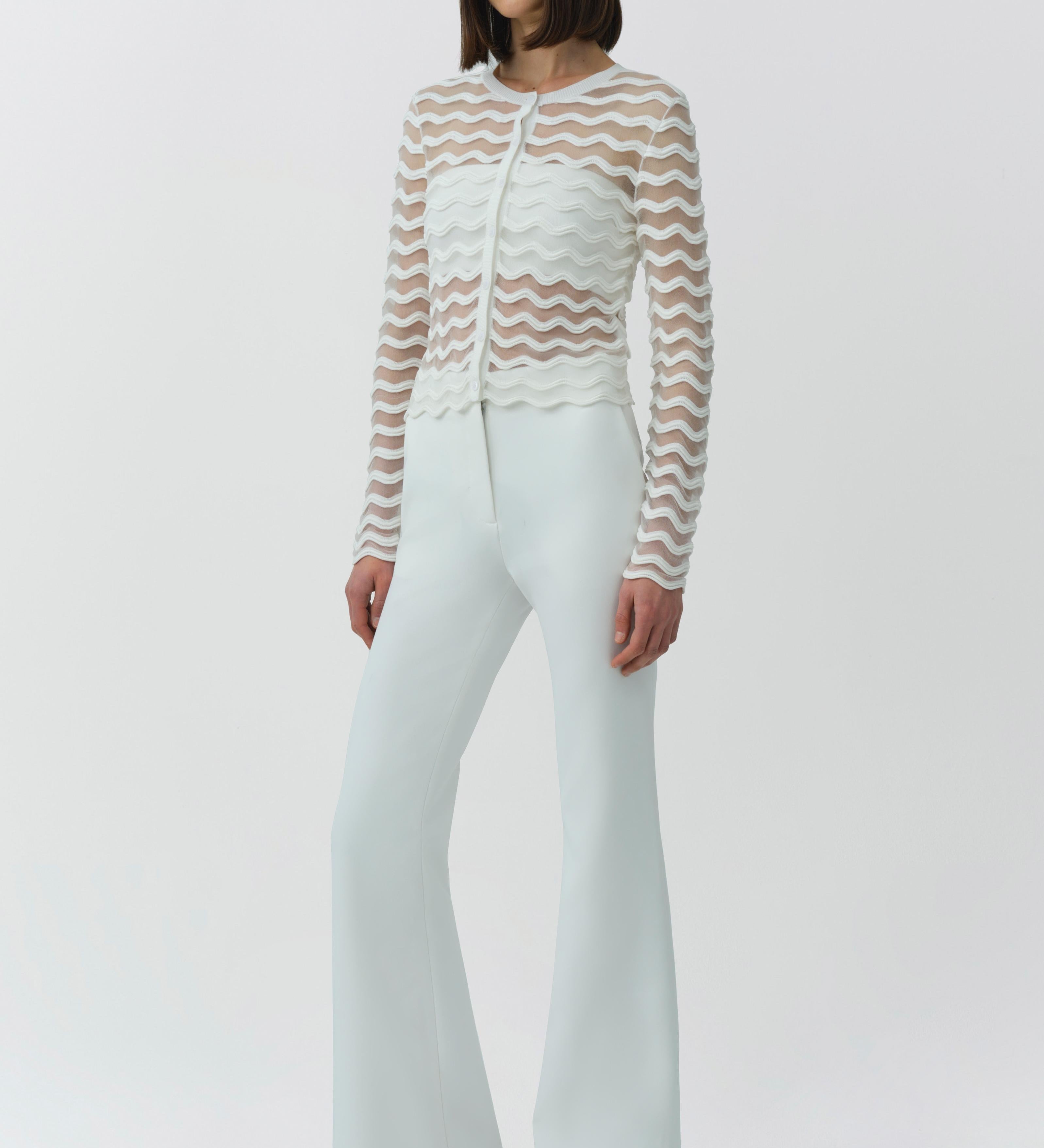 Simkhai - Maxime Wavy Knit Cardigan