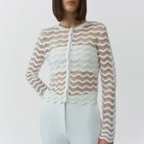 Simkhai - Maxime Wavy Knit Cardigan