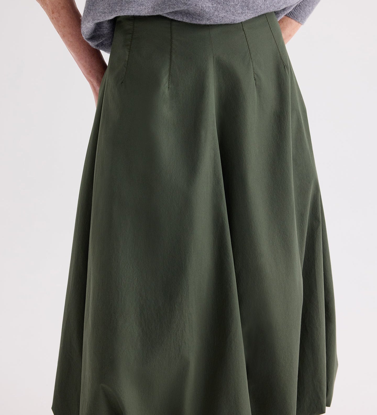TWP - Full intentions Skirt in Superfine Cotton Shirting