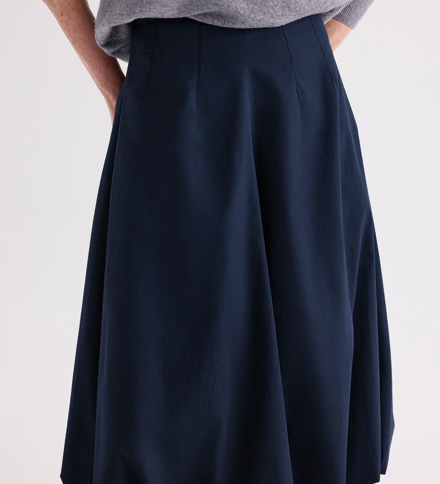 TWP - Full intentions Skirt in Superfine Cotton Shirting