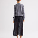 TWP - A - Line Skirt in Perforated Leather