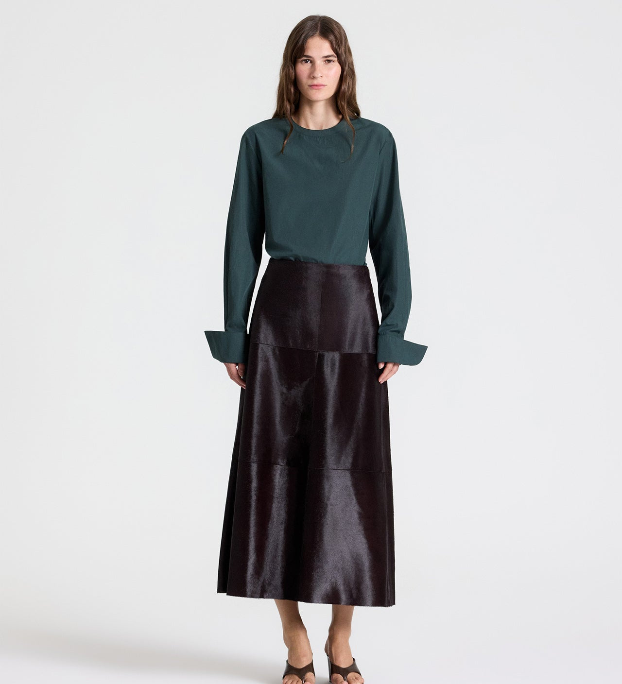 TWP - The A - Line Skirt in Ponyhair