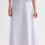 TWP - A - Line Skirt in Micro Hairline Cotton Stripe