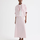 TWP - A - Line Skirt in Cotton Stripes