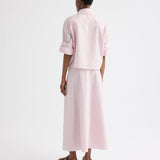TWP - A - Line Skirt in Cotton Stripes