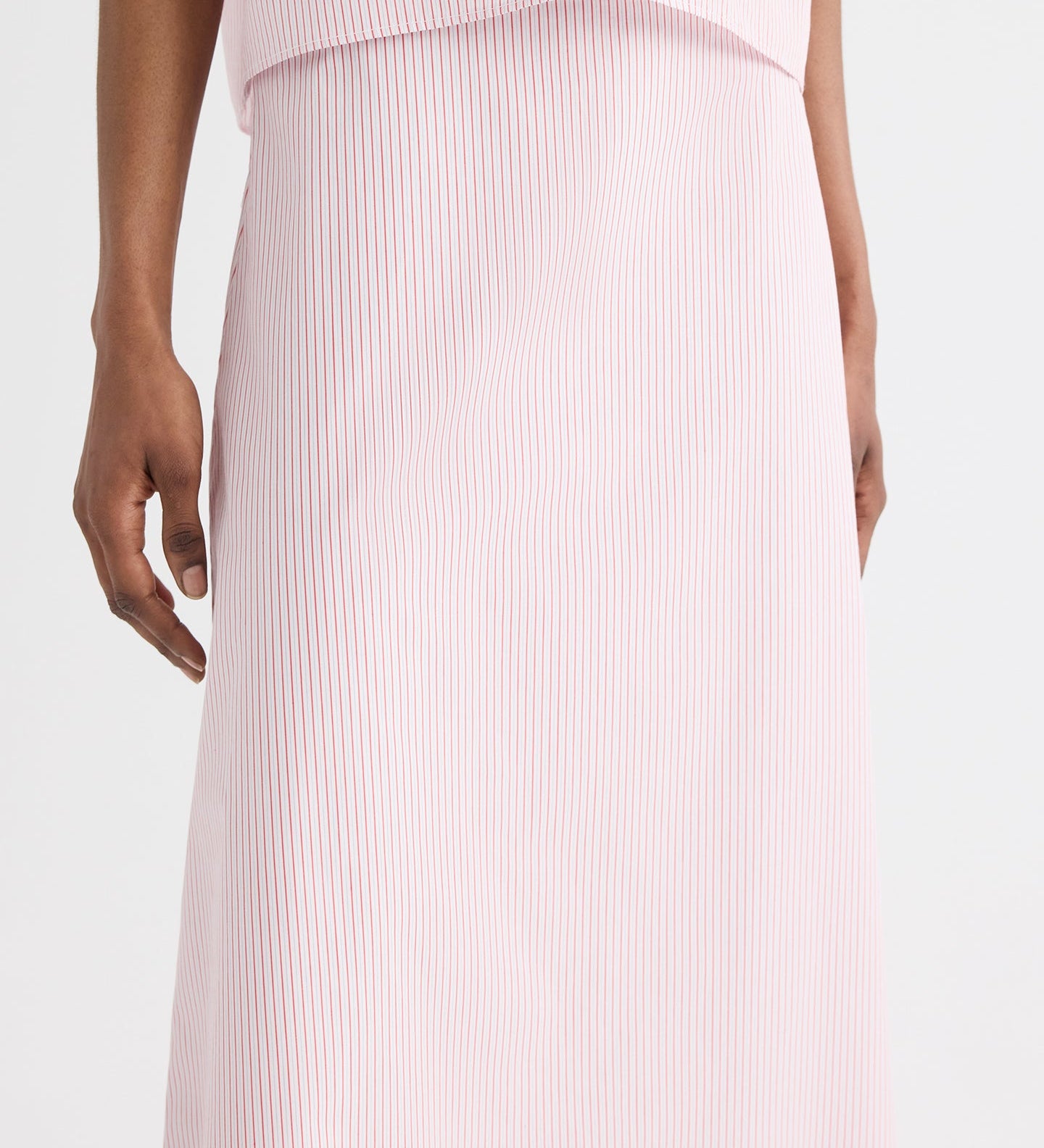 TWP - A - Line Skirt in Cotton Stripes