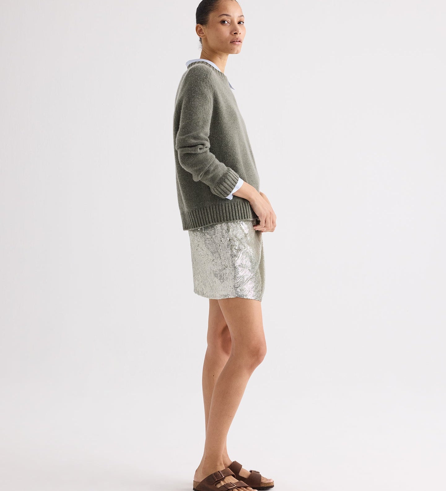TWP - Short Lover Skirt in Sequins