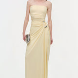 Simkhai - Emma Draped Jersey Bustier Gown