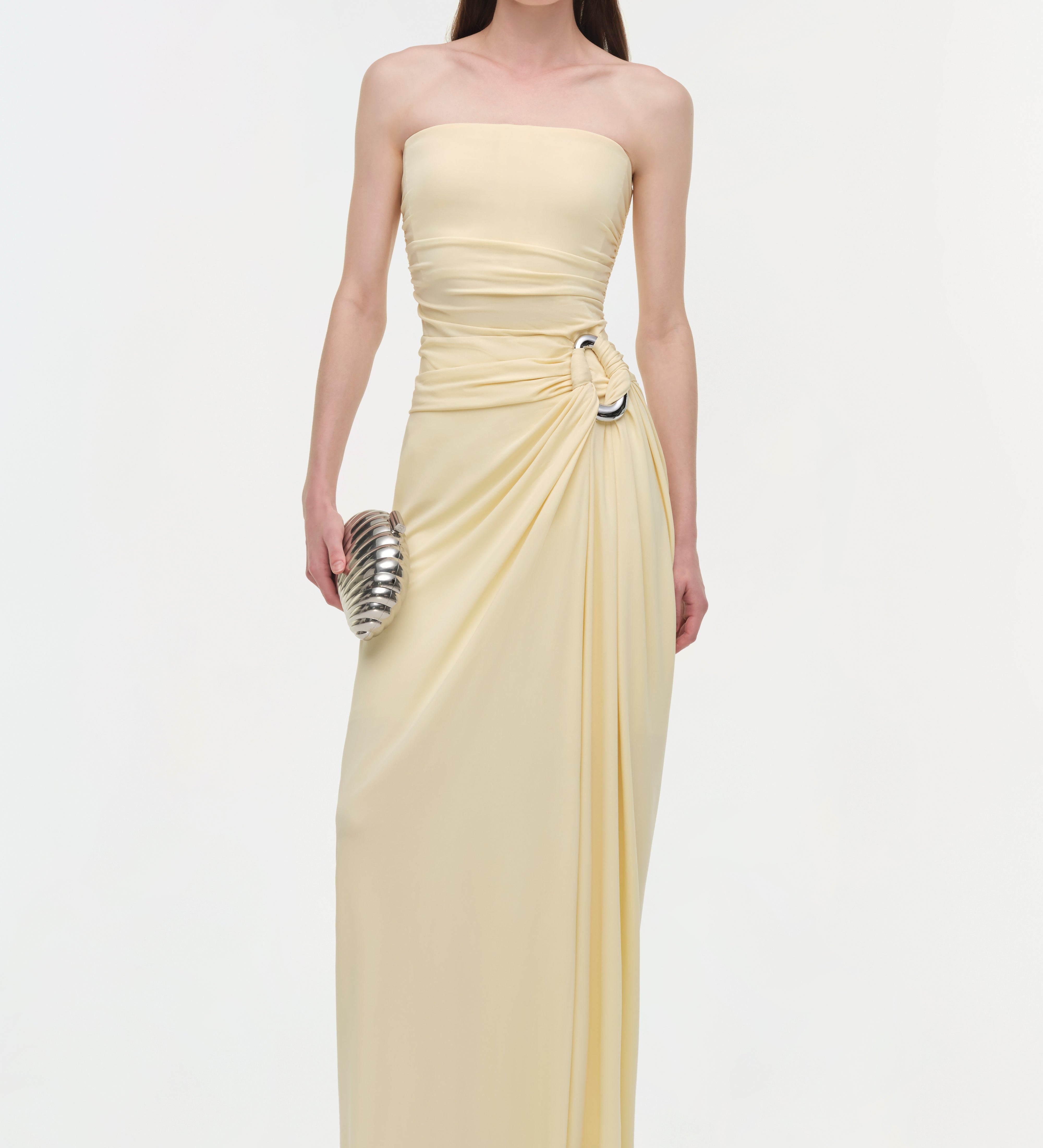 Simkhai - Emma Draped Jersey Bustier Gown