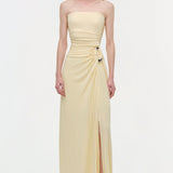 Simkhai - Emma Draped Jersey Bustier Gown