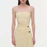 Simkhai - Emma Draped Jersey Bustier Gown
