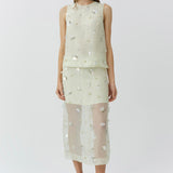 Simkhai - Delilah Embellished Organza Midi Skirt
