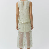 Simkhai - Celia Embellished Organza Top