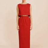 Posse - BONNIE PENCIL SKIRT - RED