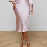 L'AGENCE - Perin Silk Midi Skirt