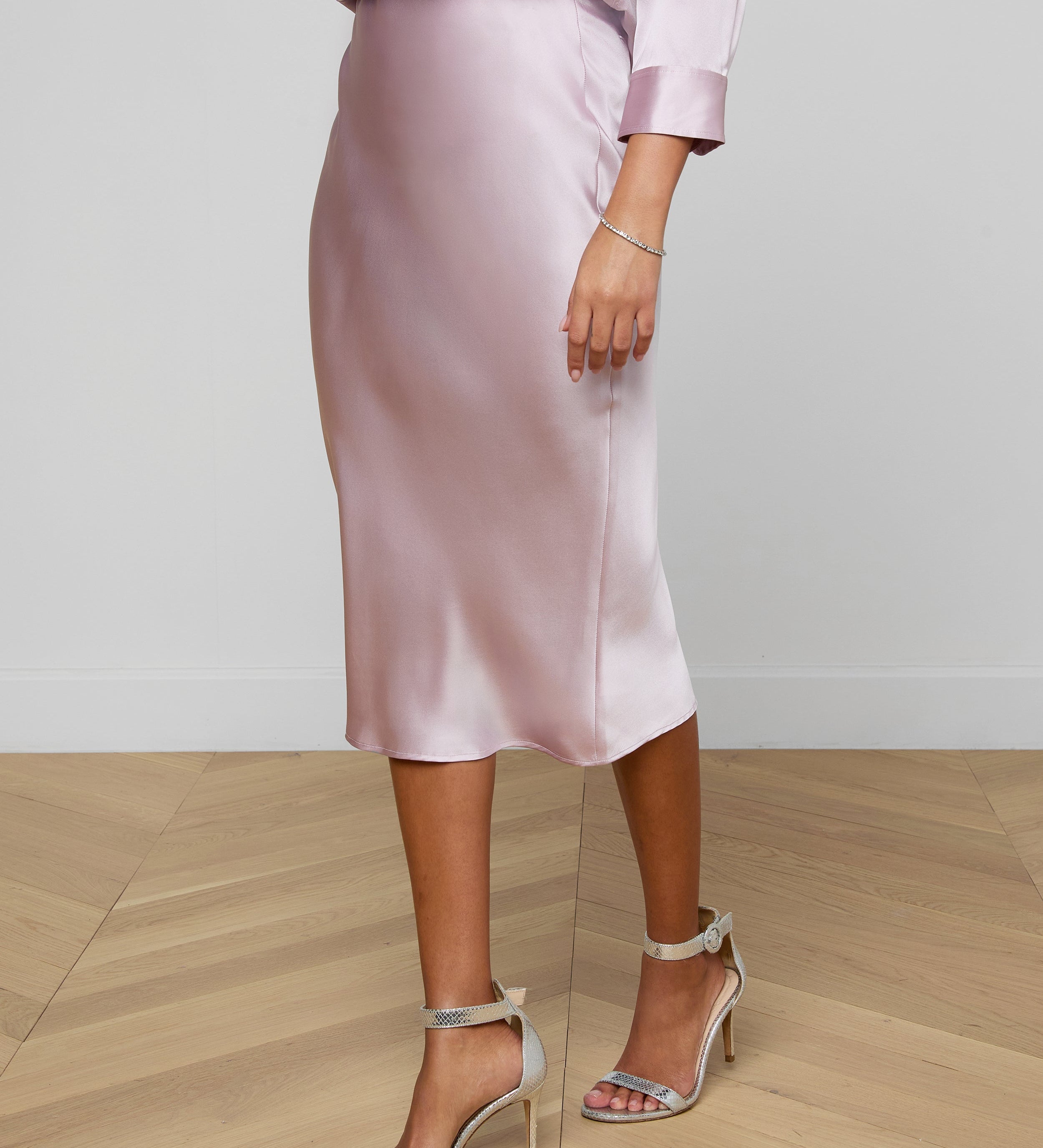 L'AGENCE - Perin Silk Midi Skirt