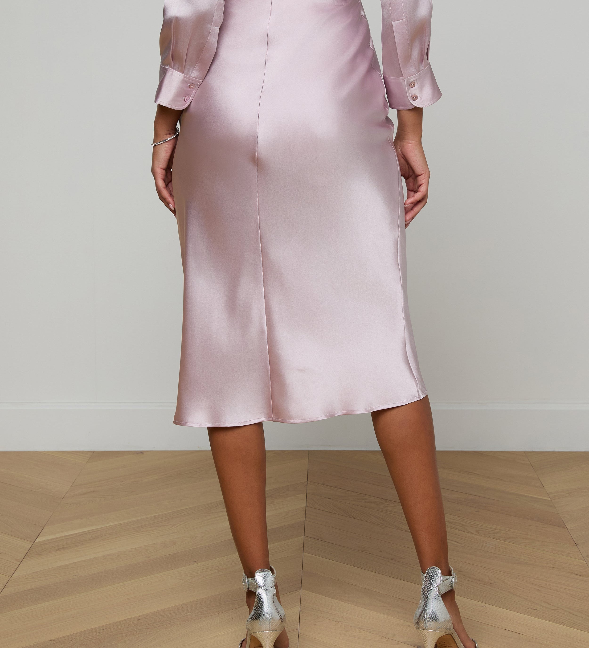 L'AGENCE - Perin Silk Midi Skirt