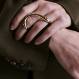 Kinn - J Ring Diamond Gold