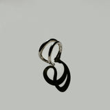 Kinn - Lena Double Passage Sculptural Ring/Ear Cuff Silver