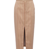 L'AGENCE - Madonna Pinstriped Midi Skirt