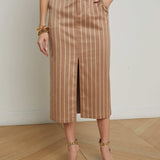 L'AGENCE - Madonna Pinstriped Midi Skirt