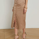 L'AGENCE - Madonna Pinstriped Midi Skirt