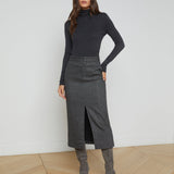 L'AGENCE - Madonna Pinstriped Midi Skirt