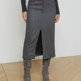 L'AGENCE - Madonna Pinstriped Midi Skirt