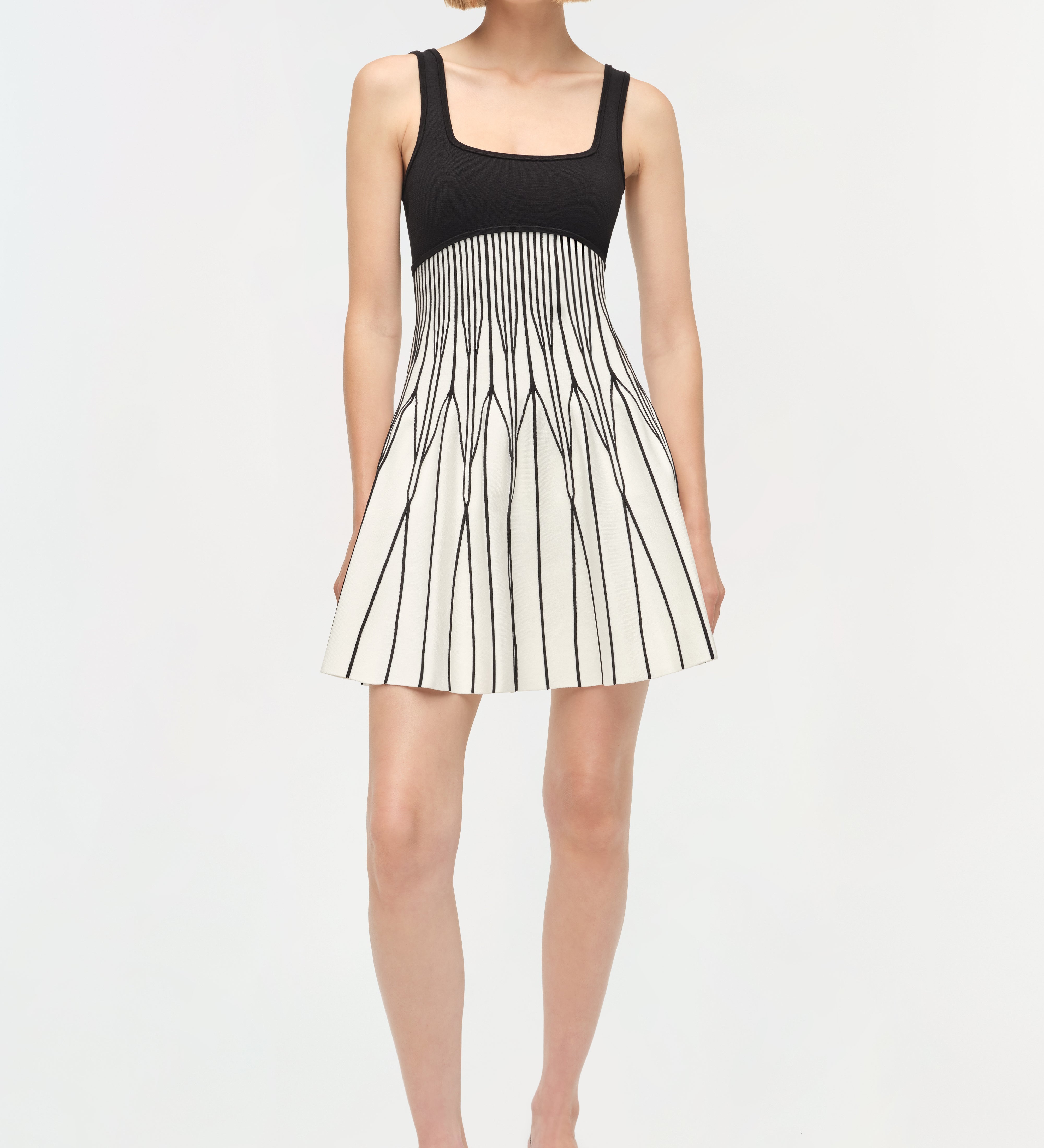 Simkhai - Cynder Illusion Knit Mini Dress