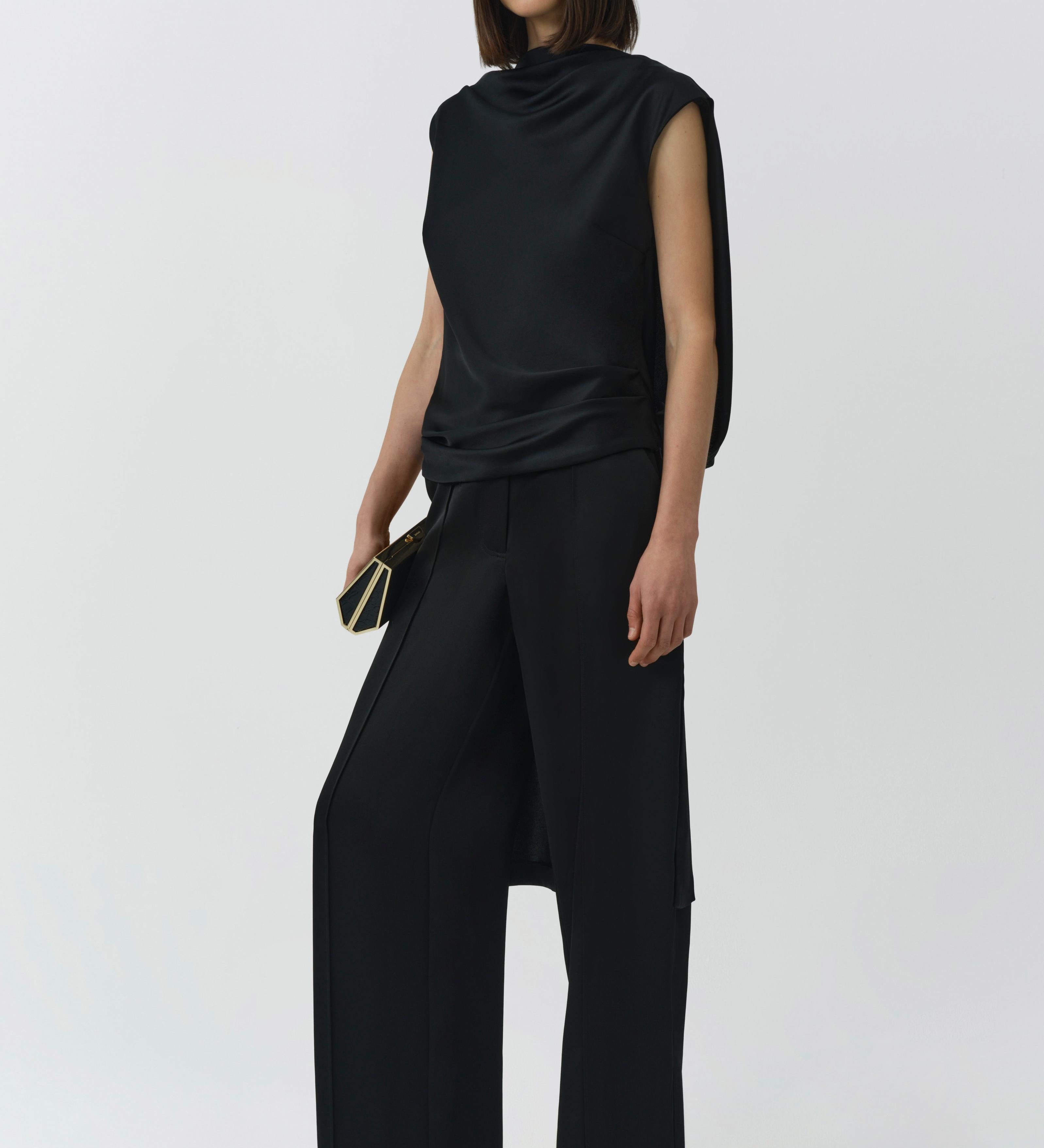 Simkhai - Bella Satin Cape Top