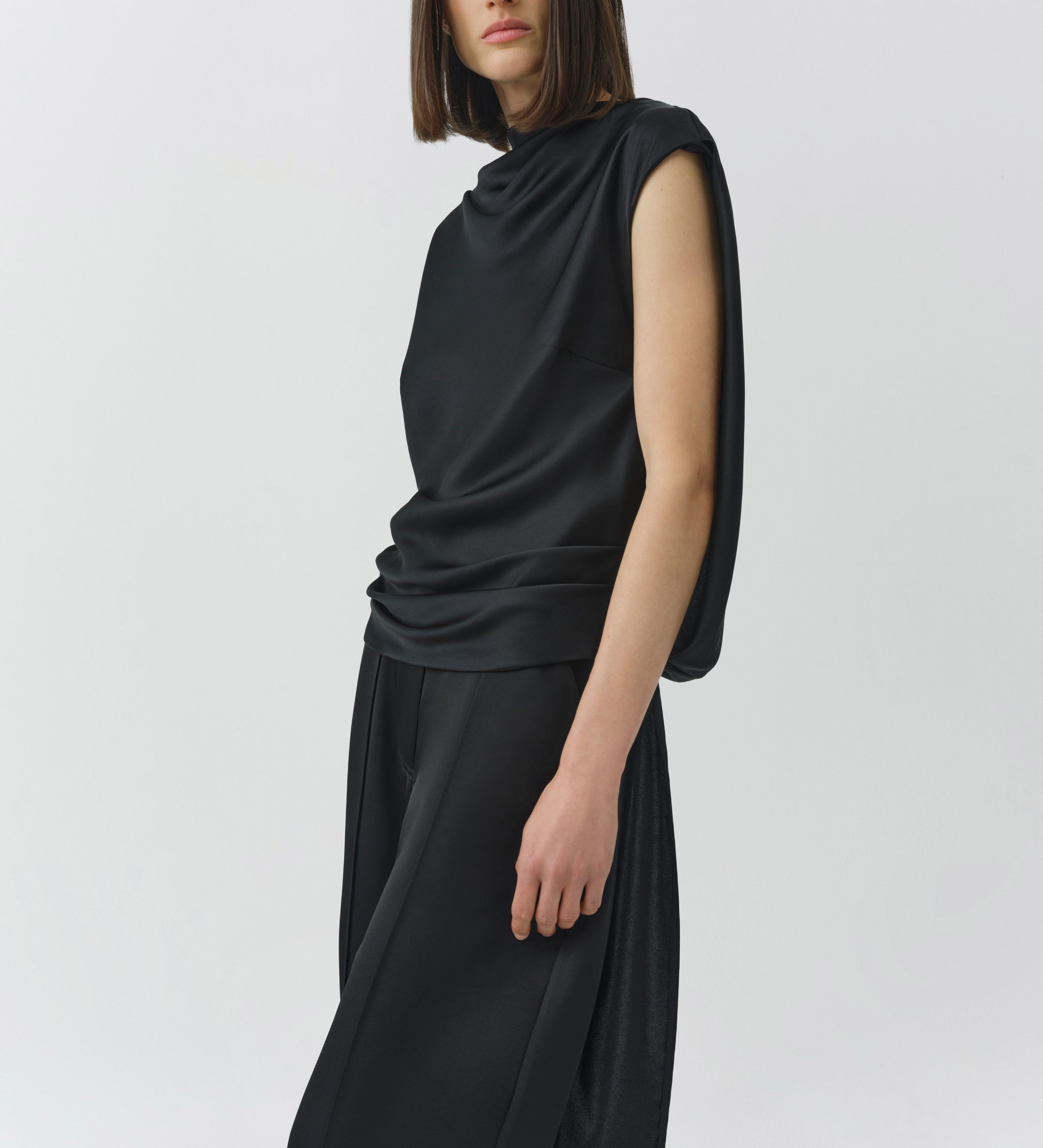 Simkhai - Bella Satin Cape Top
