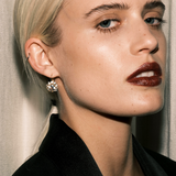 Dorsey - GWEN, LAB WHITE SAPPHIRE SILVER DROP EARRINGS