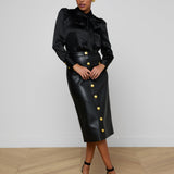 L'AGENCE - Milann Vegan Leather Skirt