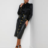 L'AGENCE - Milann Vegan Leather Skirt