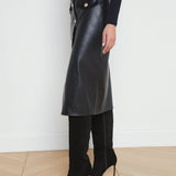 L'AGENCE - Milann Vegan Leather Skirt