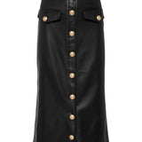 L'AGENCE - Milann Vegan Leather Skirt
