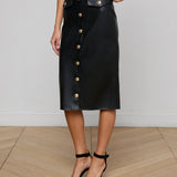 L'AGENCE - Milann Vegan Leather Skirt