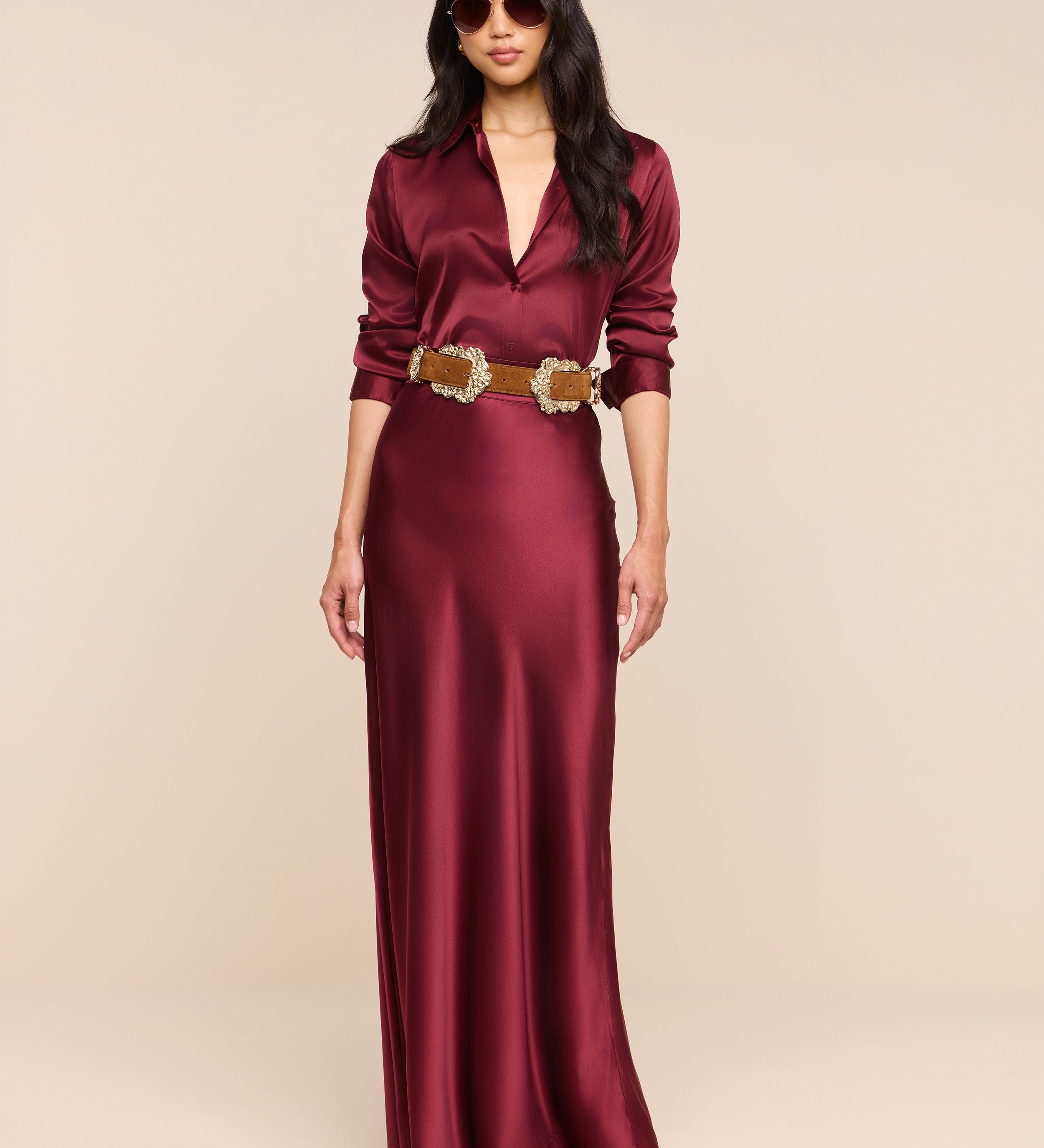L'AGENCE - Ryker Silk Maxi Skirt
