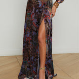 L'AGENCE - Luca Velvet Maxi Skirt