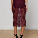 L'AGENCE - Makena Lace Pencil Skirt