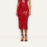 L'AGENCE - Makena Sequin Pencil Skirt